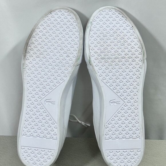 Lacoste Men's Bayliss 119 1 U Sneakers Men's US 9 White Lace-Up - Picture 11 of 11